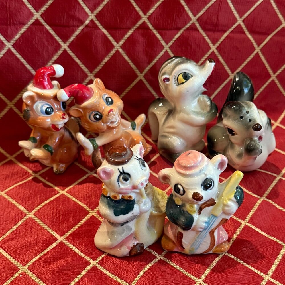 Vintage Animal Figural S&P Shaker Lot